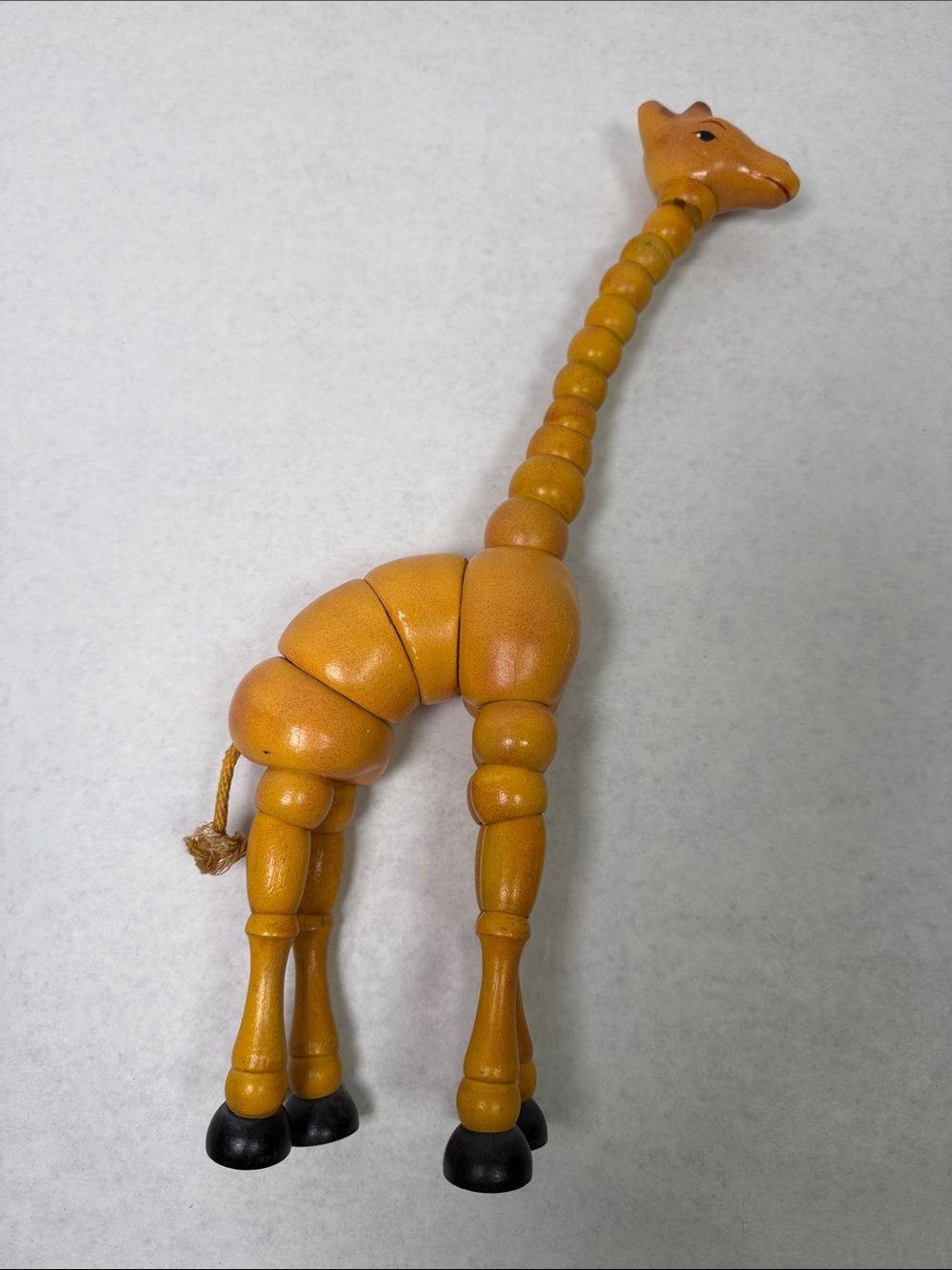 Vintage 1920-30’s Twistum HIBOY 101 Giraffe Compo Wood Antique Toy Segmented 14”